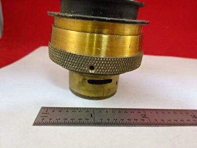 VINTAGE ANTIQUE BRASS OPTICAL LENS COLLIMATOR OPTICS AS IS B#U3-B-14