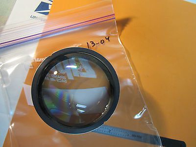 OPTICAL large mounted convex concave lens [severe scratches] LASER OPTICS BIN#13