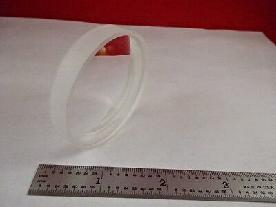 OPTICAL BI CONCAVE GLASS LENS 2" DIAMETER MIL SPEC LASER OPTICS AS IS #80-30