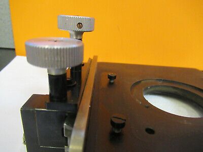 BAUSCH LOMB  STAGE TABLE XY MICROSCOPE PART OPTICS AS PICTURED &F9-A-60