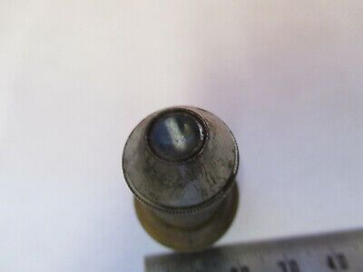 ANTIQUE BRASS REICHERT "8" OBJECTIVE LENS MICROSCOPE PART AS PICTURED &8Z-A-45