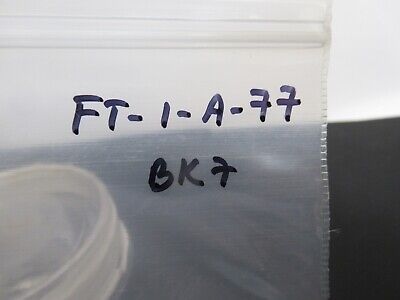 OPTICAL BK7 GLASS FLAT TRUNCATED ROUND BLANK OPTICS AS PICTURED &FT-1-A-77