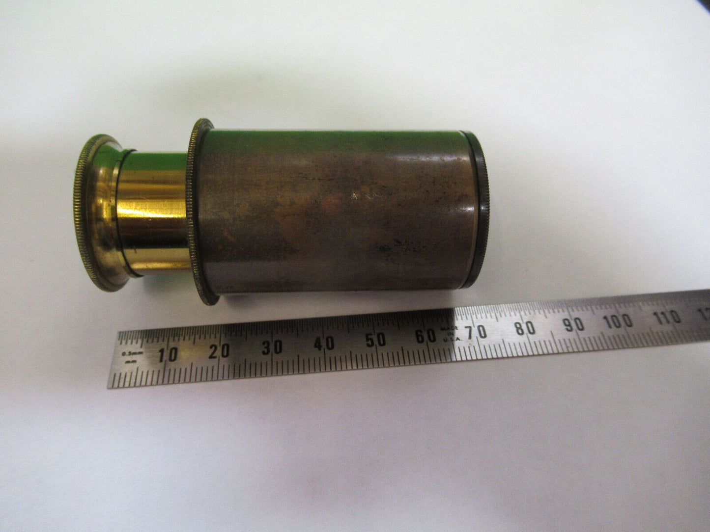 ANTIQUE BRASS RARE UK ENGLAND EYEPIECE MICROSCOPE PART AS PICTURED P2-B-29