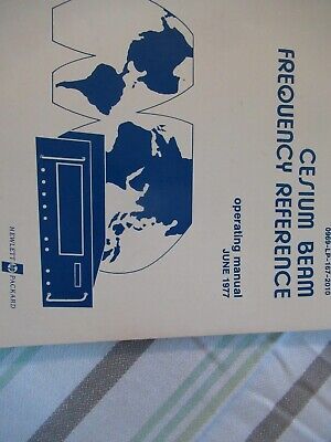 COLLECTABLE RARE HP HEWLETT PACKARD 5062C FREQUENCY STANDARD MANUAL 1977 &BIBLI