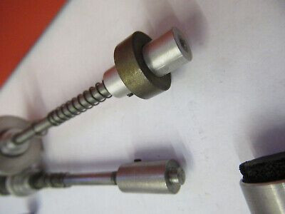 BAUSCH LOMB SET CLIPS CLAMPS ASSORTED MICROSCOPE PART AS PICTURED &B9-FT-25