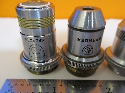 LOT AO AMERICAN OBJECTIVES OPTICS MICROSCOPE PART AS PICTURED &1E-C-97