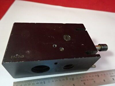 MICROSCOPE PART 563345 IRIS DIAPHRAGM SLIDE LEITZ GERMANY AS PICTURED &95-44