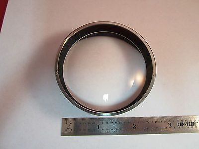 OPTICAL HUGE CONVEX LENS [chipped on edge] LASER OPTICS AS IS BIN #4B-29