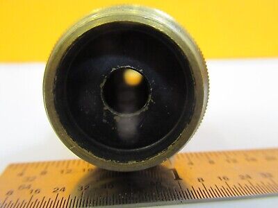 ANTIQUE BRASS ERNST LEITZ 1/12 OBJECTIVE MICROSCOPE PART AS PICTURED &7B-B-19