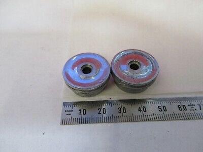 BAUSCH LOMB ANTIQUE PAIR KNOBS MICROSCOPE PART AS PICTURED 8Y-A-32