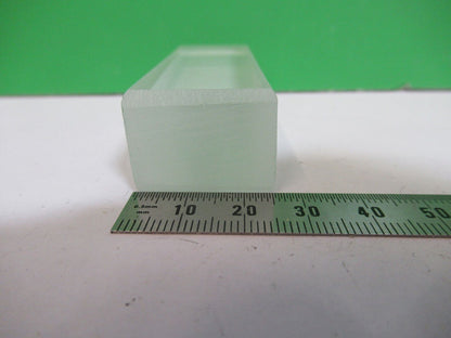 OPTICAL GLASS BLOCK 3/4 X 1 X 3 INCHES OPTICS AS PICTURED &Z8-A-66