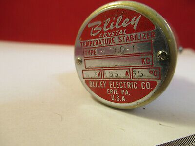 BLILEY ELECTRIC TC0-1 ANTIQUE QUARTZ CRYSTAL FREQUENCY CONTROL RADIO #FT-1-E