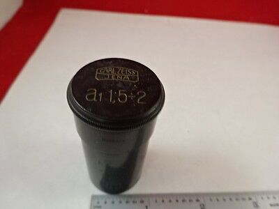 EMPTY ANTIQUE MICROSCOPE OBJECTIVE CONTAINER CARL ZEISS a1 AS IS B#J7-C-08