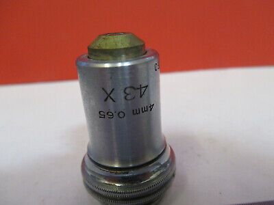 BAUSCH LOMB OBJECTIVE 43X LENS OPTICS MICROSCOPE PART AS PICTURED &8Y-A-30