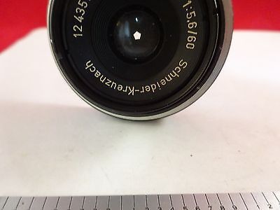 LENS SCHNEIDER KREUZNACH COMPONON CAMERA LENS MICROSCOPE OPTICS [stuck] &52-A-17