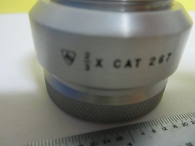 MICROSCOPE PART STEREO OBJECTIVE 2/3X AO CAT 267 AMERICAN OPTICS AS IS BIN#U4-01