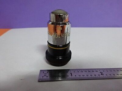 CARL ZEISS GERMANY OBJECTIVE PLAN 10X OPTICS MICROSCOPE PART AS PICTURED &Z4-16