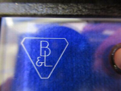 BAUSCH LOMB OPTICAL MICROSCALE CALIBRATION STANDARD OPTICS AS PICTURED &4B-FT-10