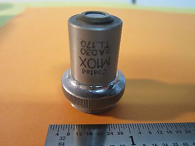 MICROSCOPE PART OBJECTIVE UNITRON M 10X OPTICS BIN#24-94