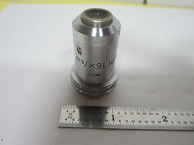 LEITZ WETZLAR GERMANY X PL 16X INFINITY OBJECTIVE MICROSCOPE OPTICS BIN#H1-37