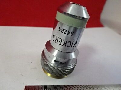 VICKERS ENGLAND UK OBJECTIVE 10X OPTICS MICROSCOPE PART AS PICTURED #5-A-53