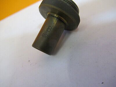 ANTIQUE CARL ZEISS 1942 8 BRASS OBJECTIVE MICROSCOPE PART AS PICTURED #P2-A-68