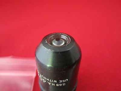 MICROSCOPE OBJECTIVE BAUSCH LOMB 40X  OPTICS #2-113