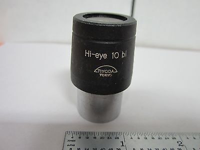 OPTICAL MICROSCOPE EYEPIECE TIYODA JAPAN HI-EYE 10 Bi OPTICS AS IS BIN#K9-21