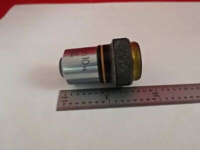 FOR PARTS MICROSCOPE PART OLYMPUS OBJECTIVE PLAN 10X N OPTICS AS IS BIN#S4-A-04