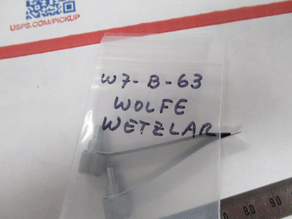 WOLFE WETZLAR GERMANY PAIR CLIPS MICROSCOPE PART AS PICTURED &W7-B-63