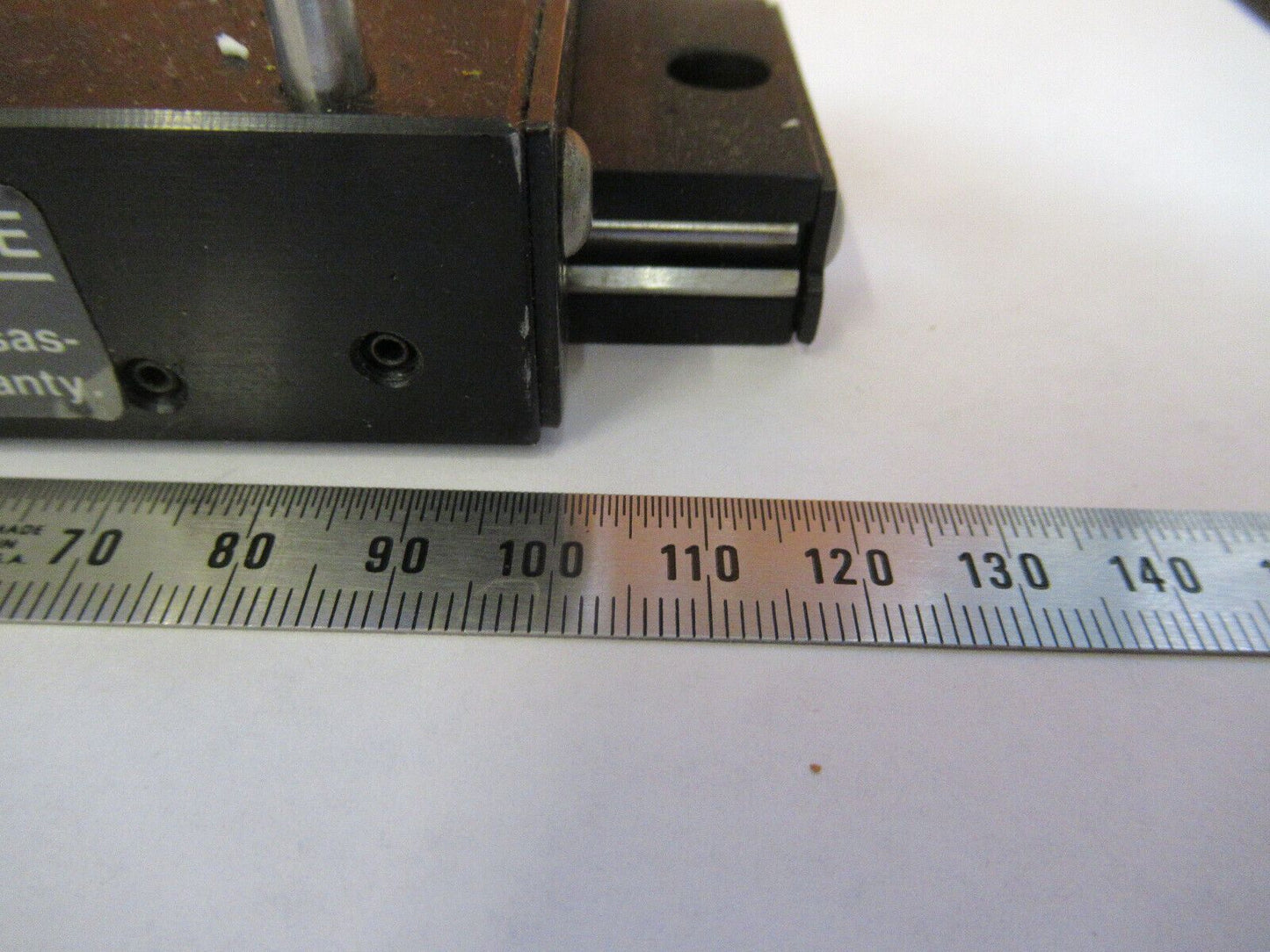 DCI LINEAR POSITIONING SLIDE BEARING MICROSCOPE PART AS PICTURED #P4-B-70