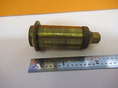 ANTIQUE JAPAN RARE BRASS OBJECTIVE UNKNOWN MICROSCOPE PART AS PICTURED &7B-B-41