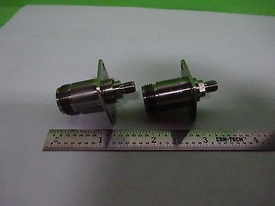 WEINSCHEL CONNECTOR ADAPTER N to SMA BULKHEAD RF MICROWAVE FREQUENCY BIN#Y1-21