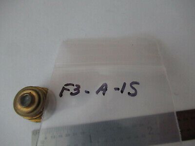 ANTIQUE BRASS ENGLAND OBJECTIVE LENS OPTICS MICROSCOPE PART AS PICTURED #F3-A-15