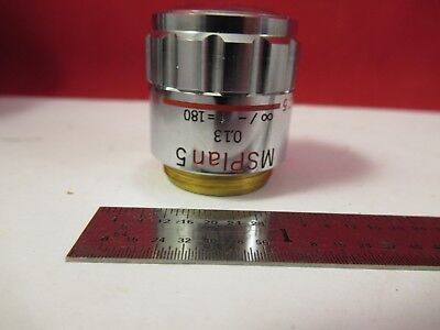 OLYMPUS JAPAN OBJECTIVE MSPLAN 5X MICROSCOPE PART OPTICS AS PICTURED &75-B-12