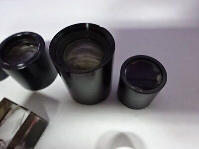 LOT OPTICS LENSES FILTERS COATED LENS OPTICAL SET OPTICS AS PICTURED &AB-42