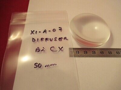 OPTICAL FROSTED DIFFUSER LENS BI CONVEX GLASS OPTICS AS PICTURED &X1-A-07