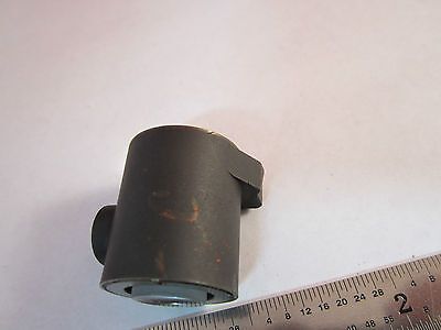 MICROSCOPE LEITZ OPTICAL PART MOUNTED IN BRASS OPTICS BIN#5M-16