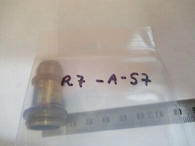 ANTIQUE ERNST LEITZ "6" BRASS OBJECTIVE MICROSCOPE PART AS PICTURED R7-A-57