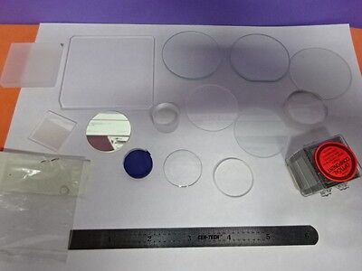 LOT OPTICS LENSES FILTERS COATED LENS OPTICAL SET OPTICS AS PICTURED &AB-54