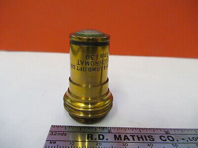 ANTIQUE BAUSCH LOMB APO 90X OBJECTIVE MICROSCOPE PART AS PICTURED &8z-a-113