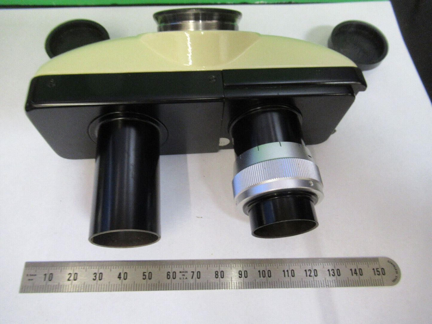 WILD HEERBRUGG SWISS BINOCULAR HEAD OPTICS MICROSCOPE PART AS PICTURED &R9-B-23