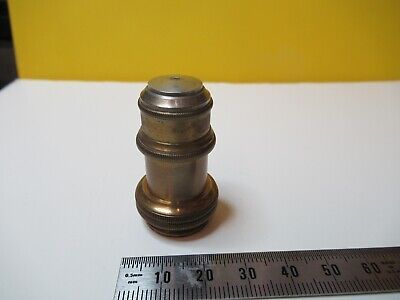 ANTIQUE BRASS OBJECTIVE ZEISS 39394 OPTICS MICROSCOPE as pictured &14-C-07