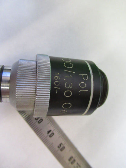 MICROSCOPE POL OBJECTIVE ZEISS WINKEL 100X GERMANY OPTICS AS PICTURED #S2-C-93