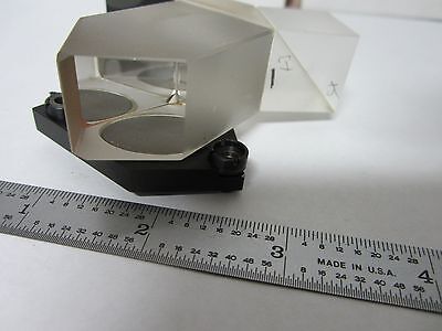 MICROSCOPE PART ZEISS GERMANY PRISM ASSEMBLY OPTICS AS IS BIN#Q7-21