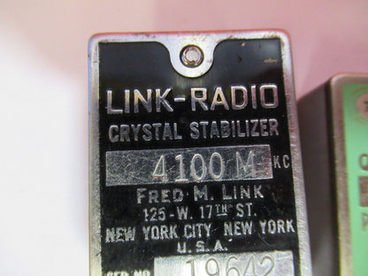 LINK PETERSON QUARTZ CRYSTAL ANTIQUE FREQUENCY CONTROL RADIO AS PICTURED Q2-97