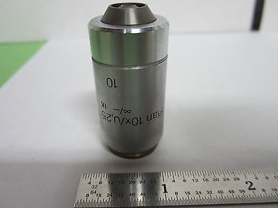 POLYVAR MICROSCOPE REICHERT OBJECTIVE 10X PLAN DIC INFINITY OPTICS BIN#F4-27