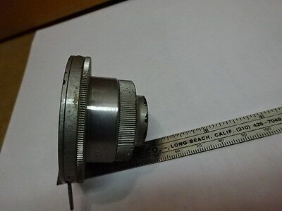 FOR PARTS MICROSCOPE PART CONDENSER [rusty, but moves] OPTICS AS IS #81-31