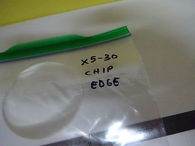 OPTICAL LARGE bi CONVEX LENS [chipped edge] LASER OPTICS AS IS BIN#X5-30