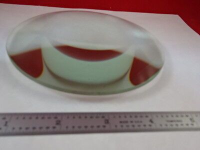 OPTICAL LARGE BI CONVEX GLASS LENS 5" DIA 9.8 FL LASER OPTICS BIN#N6-B-01